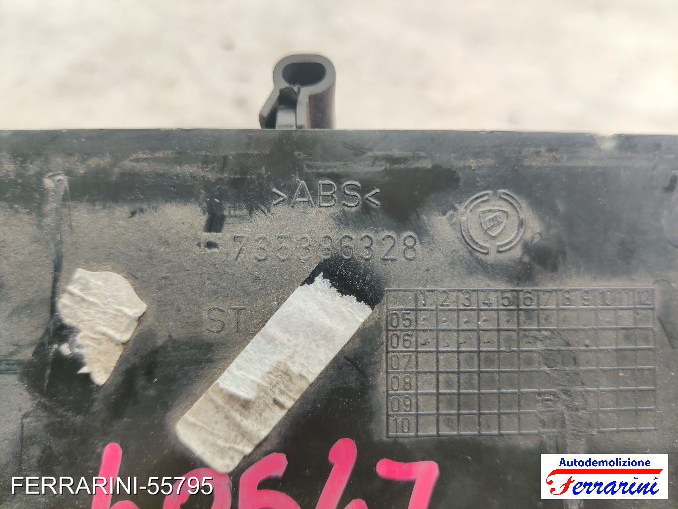 Bocchetta Areazione FIAT GRANDE PUNTO 199 2005-2013 anteriore, frontale centrale 11