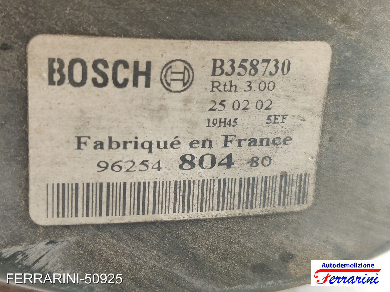 Servofreno NISSAN QASHQAI 1 J10, JJ10E, NJ10 1.5 DCI 2006-2013 9625480480