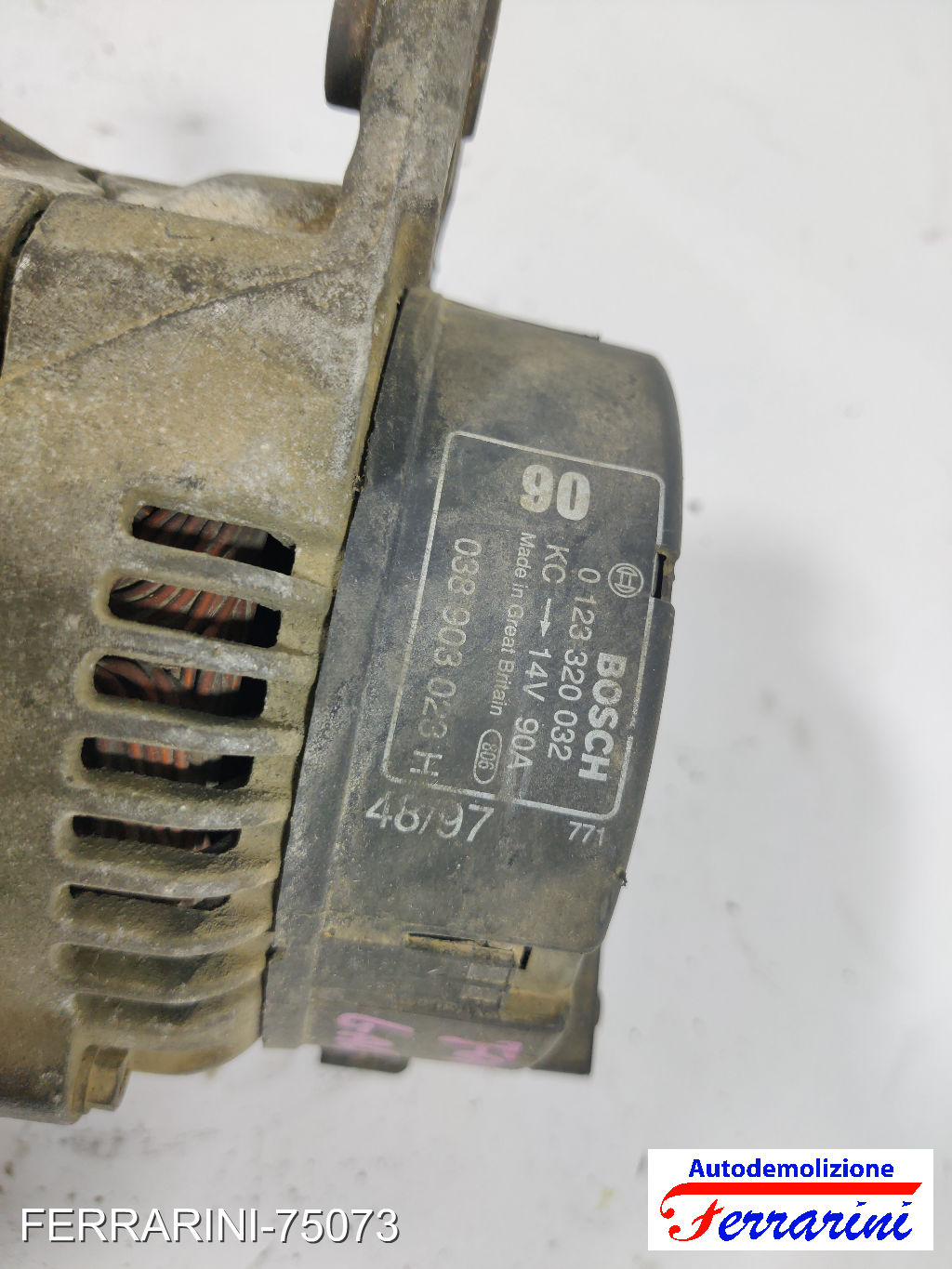 Alternatore SKODA OCTAVIA 1 1U2 1.9 TDI 1996-2010 038903023H, 0123320032
