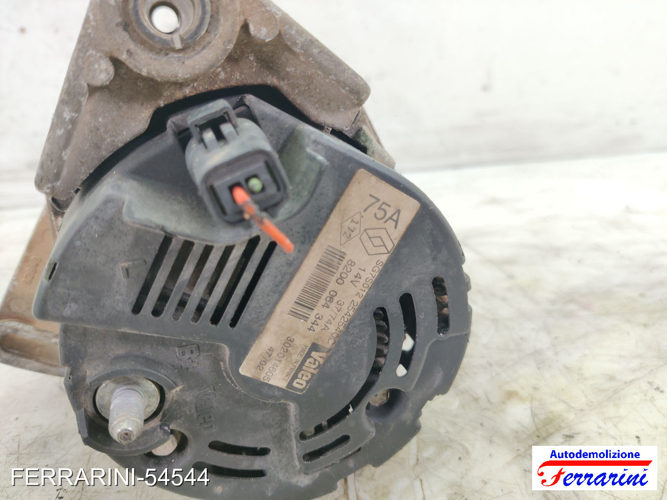 Alternatore RENAULT TWINGO 1 C06 1.2 1996-2007 8200064344, A1TA2293, 2310000QA0