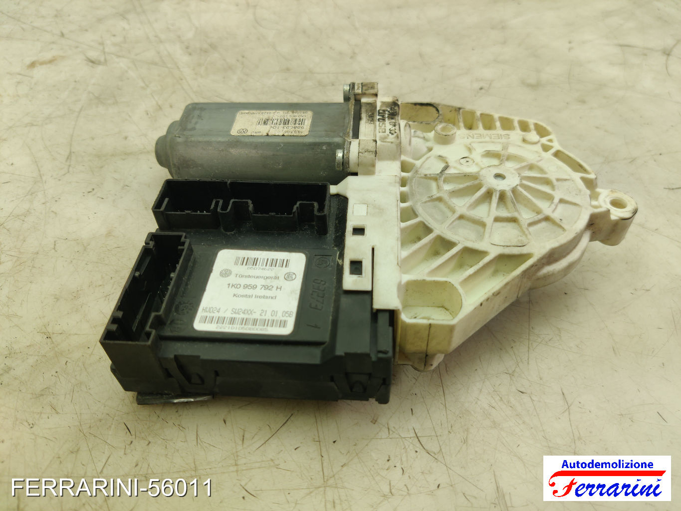 Motorino Alzavetro VW GOLF 5 1K1 1.9 TDI 2003-2008 1KO959792H, 988693104