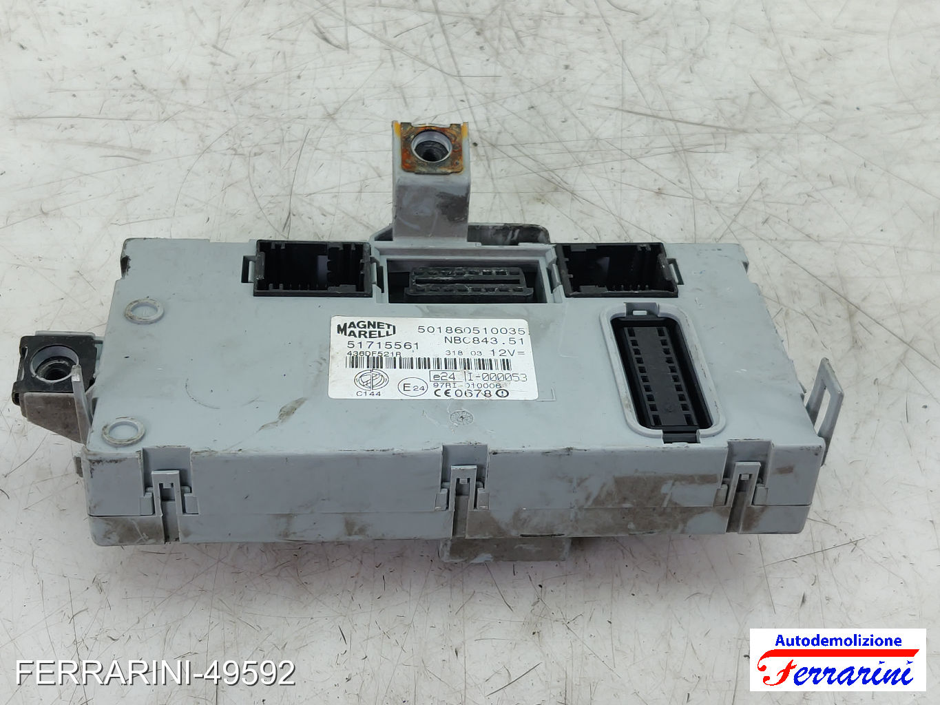 Body Computer LANCIA YPSILON 843 1.2 2003-2011 51715561 7