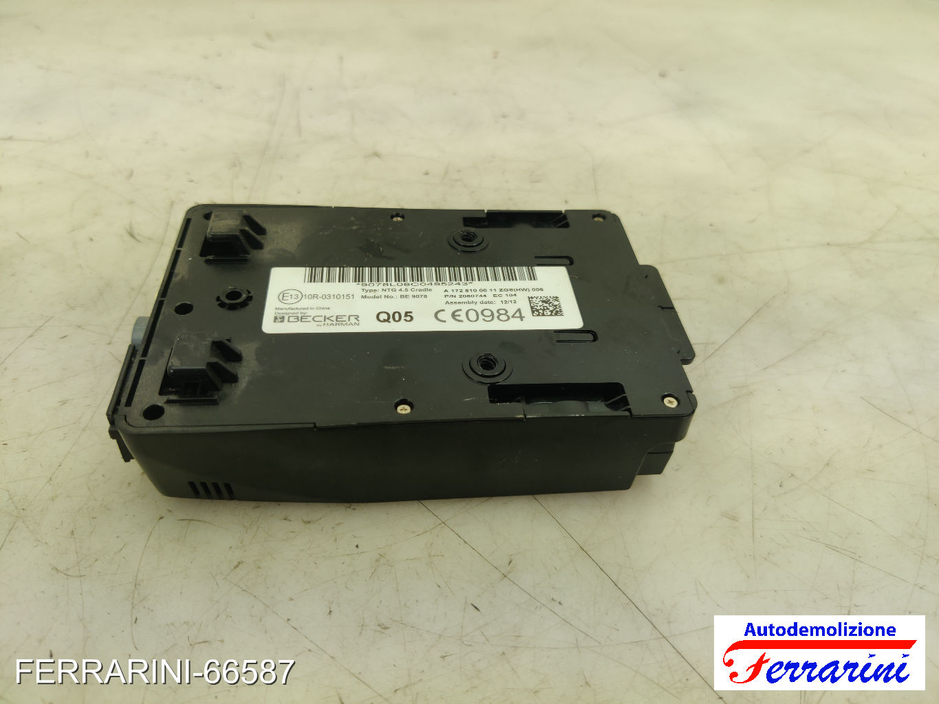 centralina navigatore Becker Map Pilot MERCEDES CLASSE B W242, W246 2011-2014 8