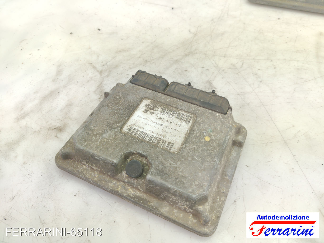 Centralina Motore FIAT PUNTO 176 75 1.2 1993-1999 46545235, 61600363007