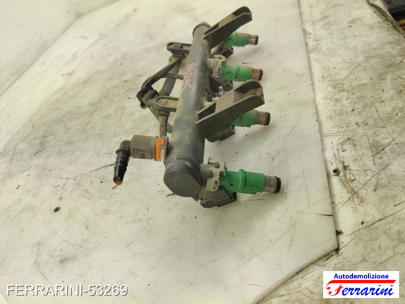 Flauto Iniettori CITROEN C3 1 FC, FN 1.1I 2002-2009 198542, 1984G0, 9655833580