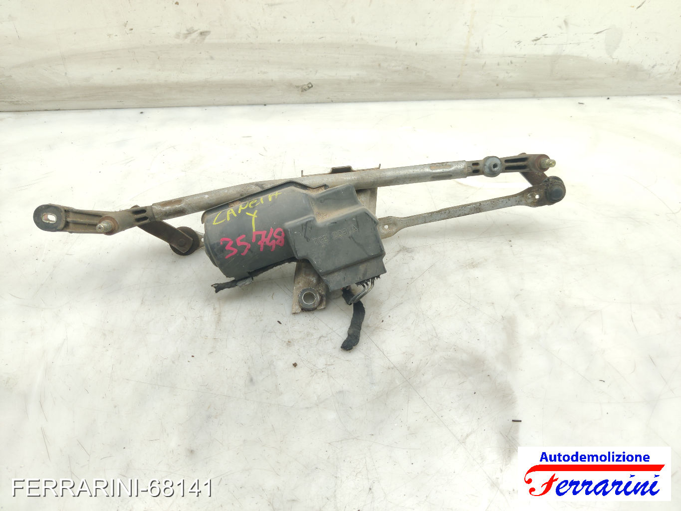 Spazzacqua Motorino Tergicristallo LANCIA Y 840 1995-2003 anteriore, frontale