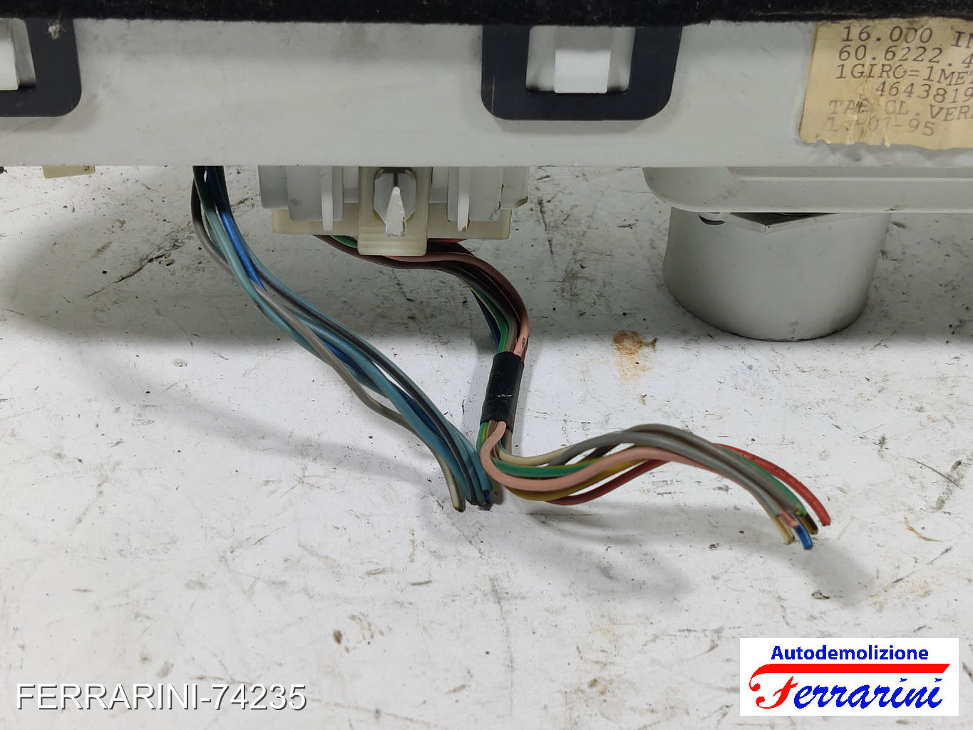 contagiri Quadro Contachilometri FIAT PUNTO 176 55 1.1 1993-1999 46438198 10