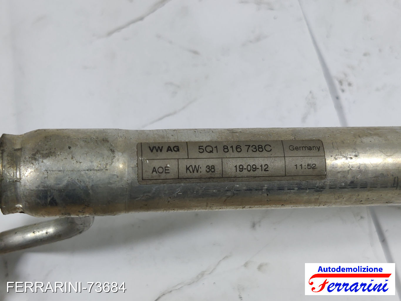 Tubo Clima VW GOLF 7 5G1, BE1, BE2, BQ1 2.0 TDI 2012-2020 5Q1816738C
