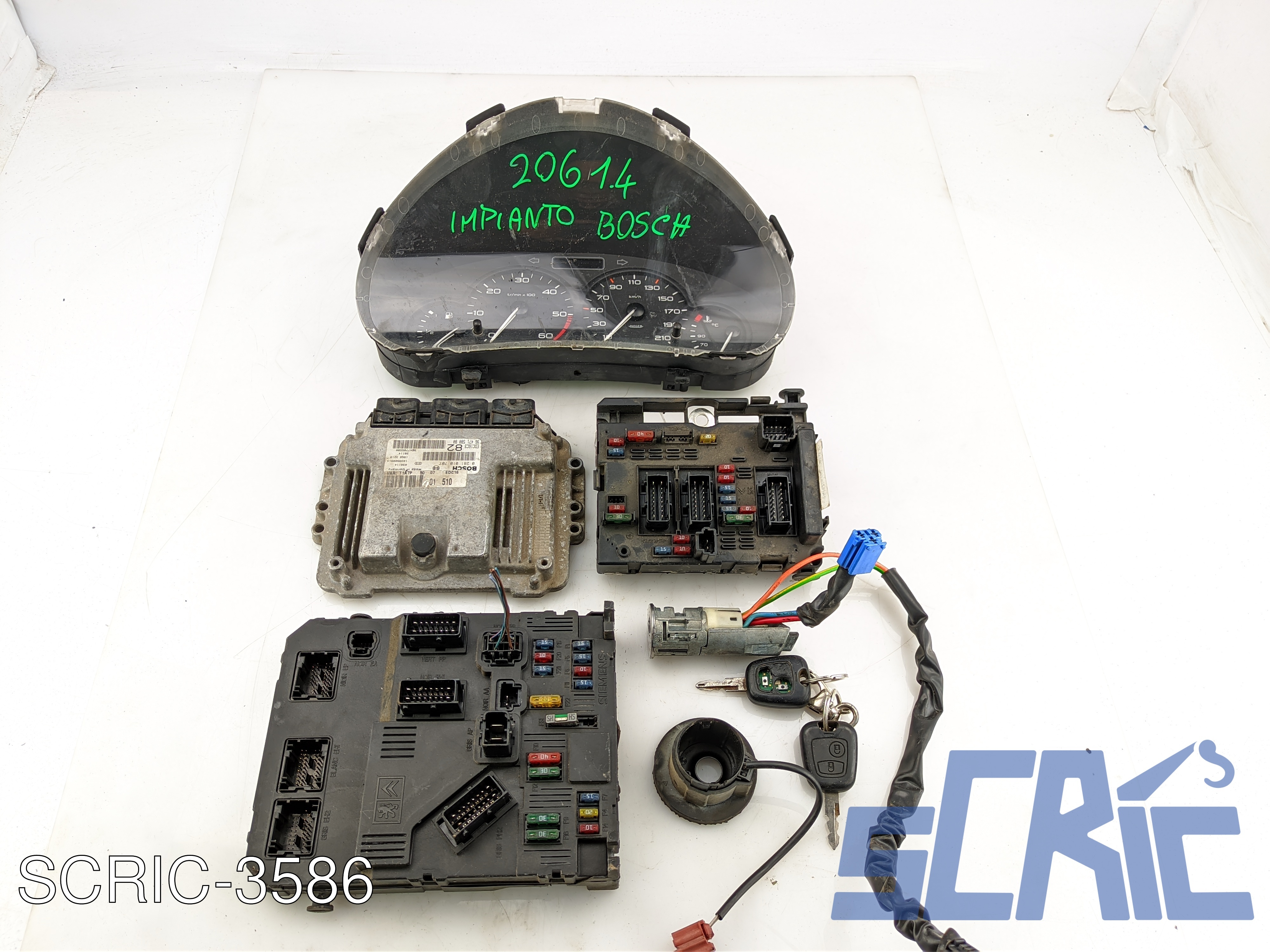 bosch Kit Accensione PEUGEOT 206 2A/C 1.4 HDI ECO 70 2001-2009 0281010707