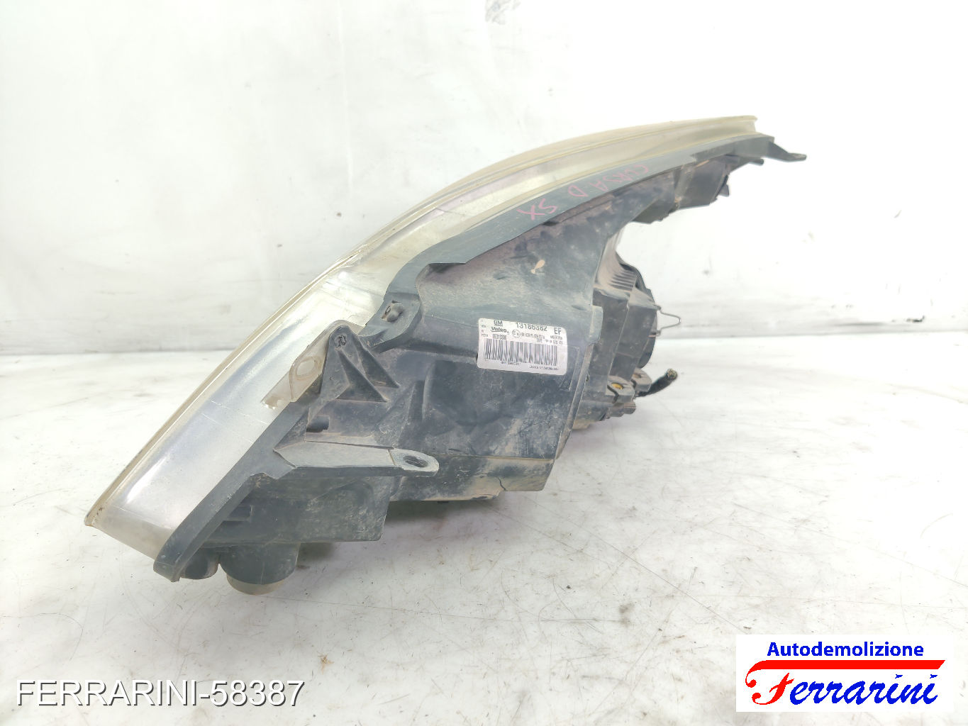 Faro Anteriore OPEL CORSA D S07 2006-2014 destro, dx 13186382, 89313300 10