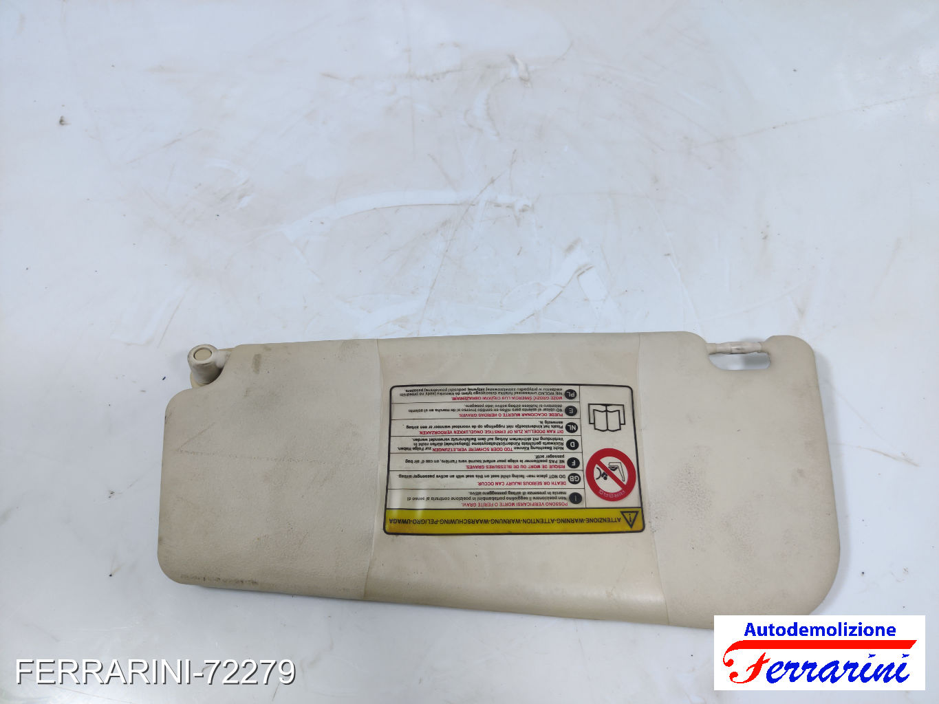Aletta Parasole FIAT GRANDE PUNTO 199 2005-2013 destro, dx 735411165, 49991