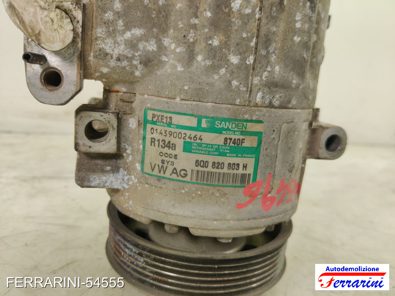 Compressore Clima SEAT IBIZA 3 6L1 1.4 TDI 2002-2005 6Q0820803H, PXE138740F 12