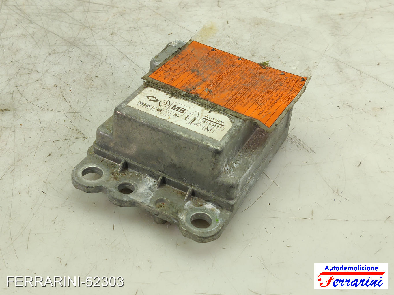 Centralina Airbag RENAULT KOLEOS 1 HY 2008-2023 609228800, 98820JY0A