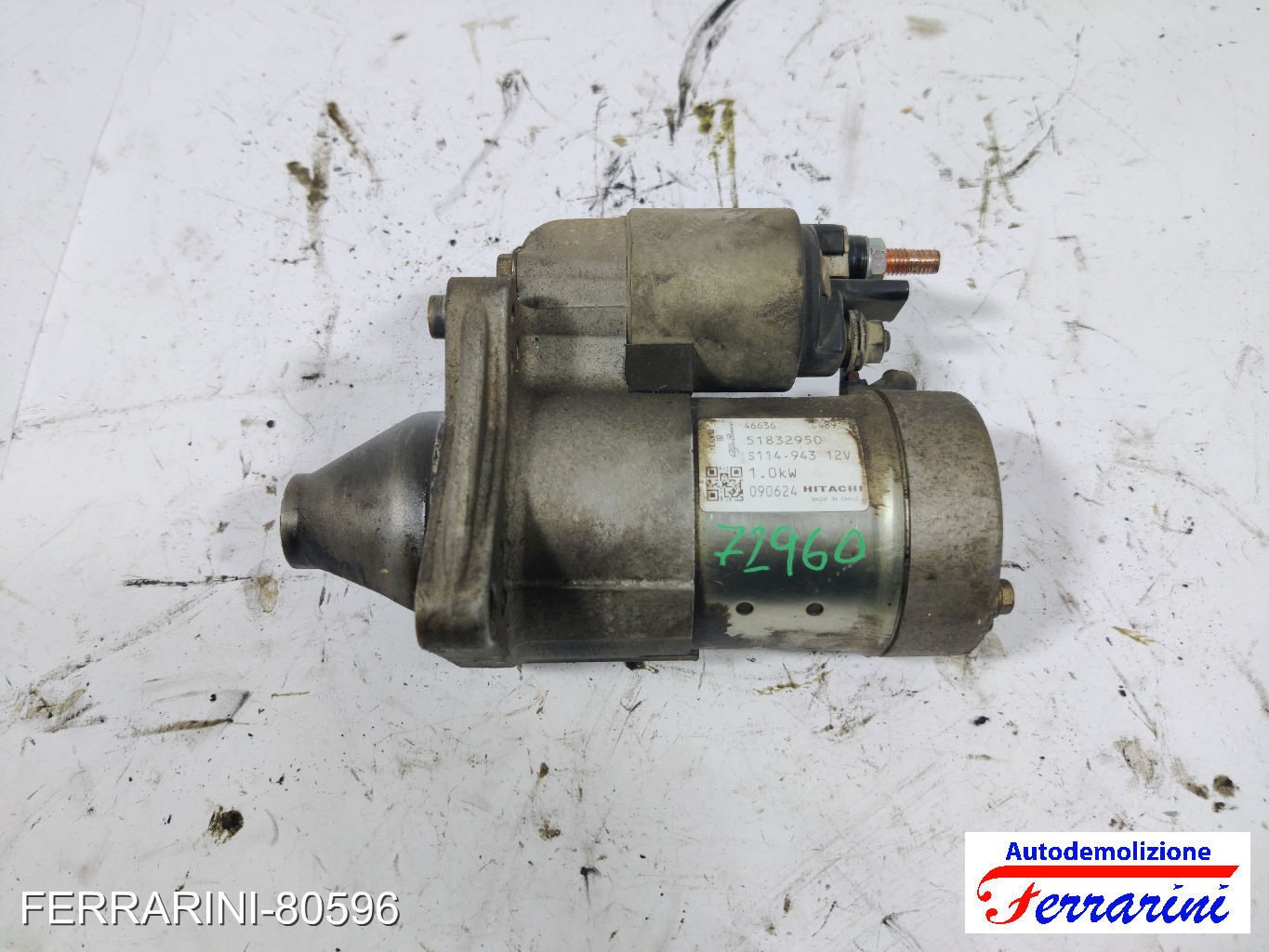 Motorino Avviamento LANCIA YPSILON 843 1.4 LPG 2010-2011