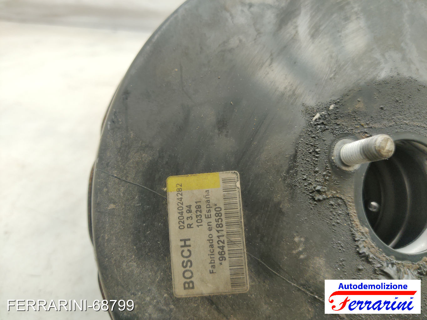Servofreno CITROEN BERLINGO M 1.9 D 70 1999-2011 9642118580, 103281 9