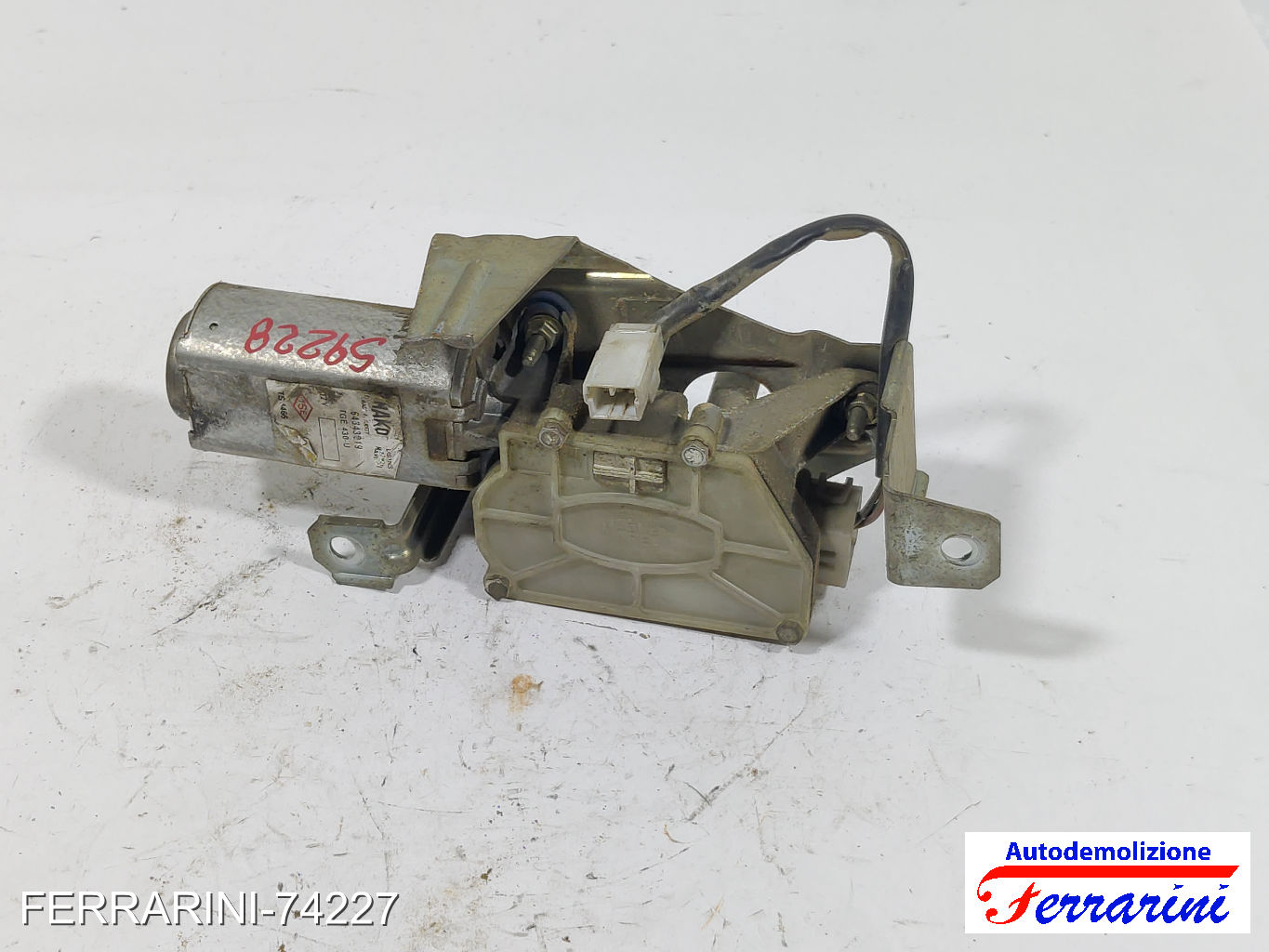 Spazzacqua Motorino Tergicristallo FIAT DOBLO 119, 223 2001-2010 posteriore