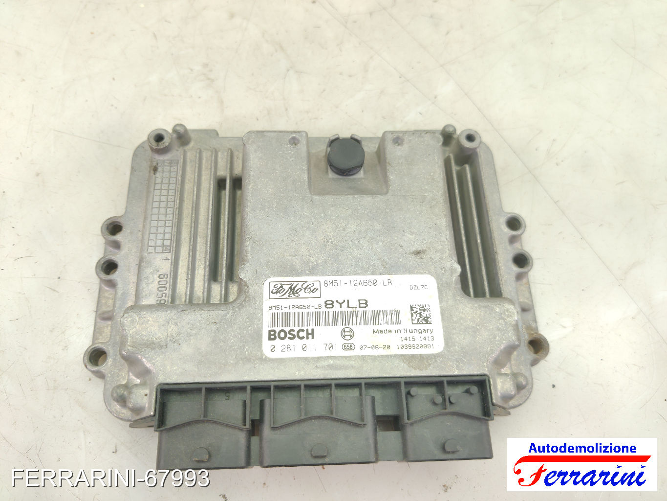Centralina Motore FORD C-MAX DM2 1.6 TDCI 2007-2010 8M5112A650LB, 1039S20991 7