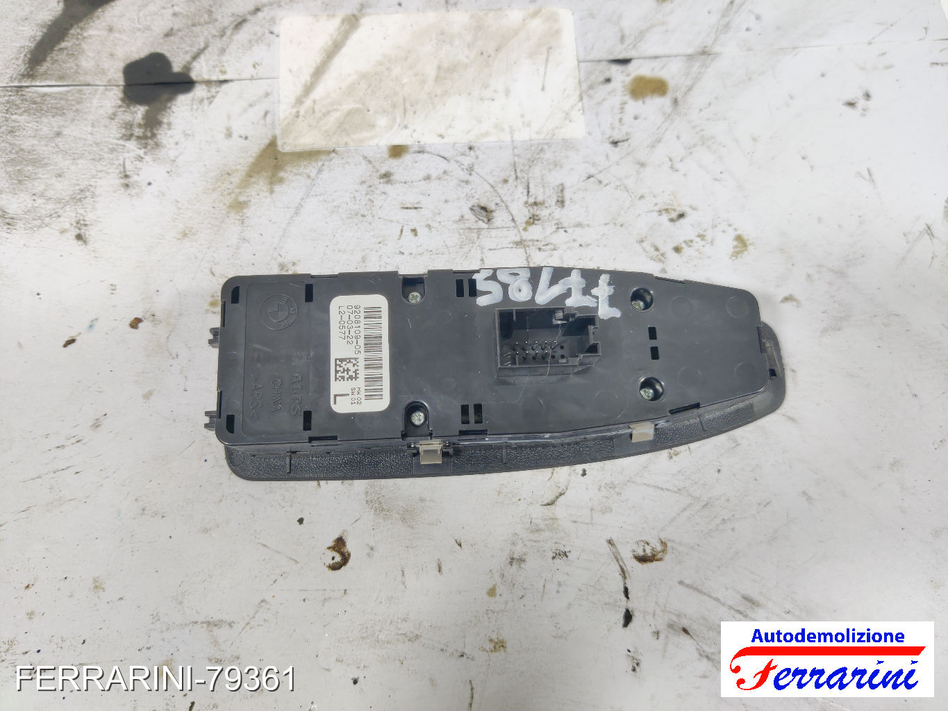 Pulsantiera Tastiera Alzavetro BMW 3 TOURING F31 2012-2019 sinistra, sx 2