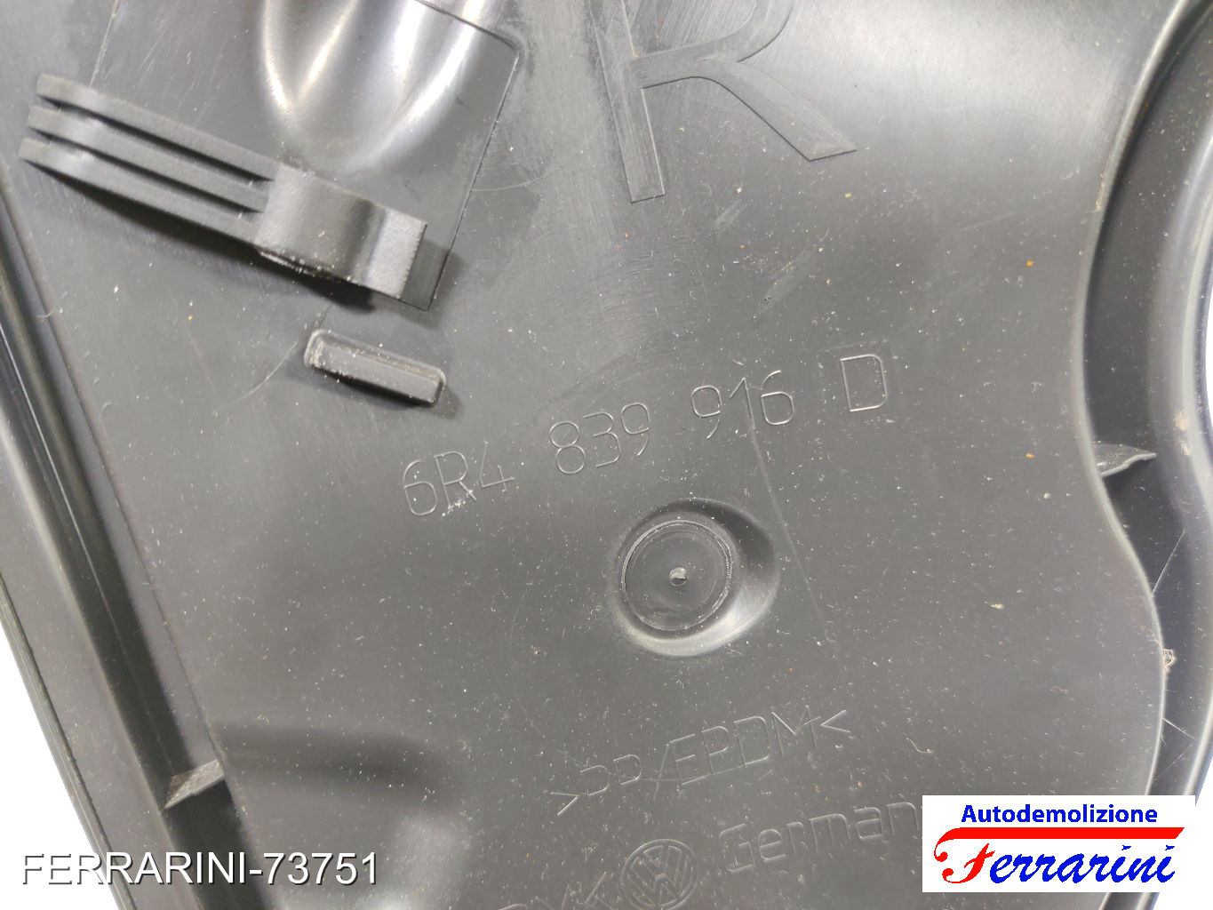 tappo copertura sportello VW POLO 6C1, 6R1 2009-2023 Retro Destra 6R4839916D