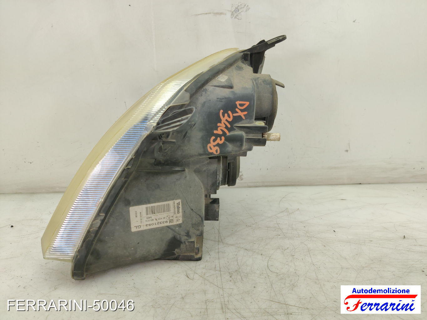 Faro Anteriore OPEL MERIVA A X03 2003-2010 destro, dx 93321053, 89308560 7