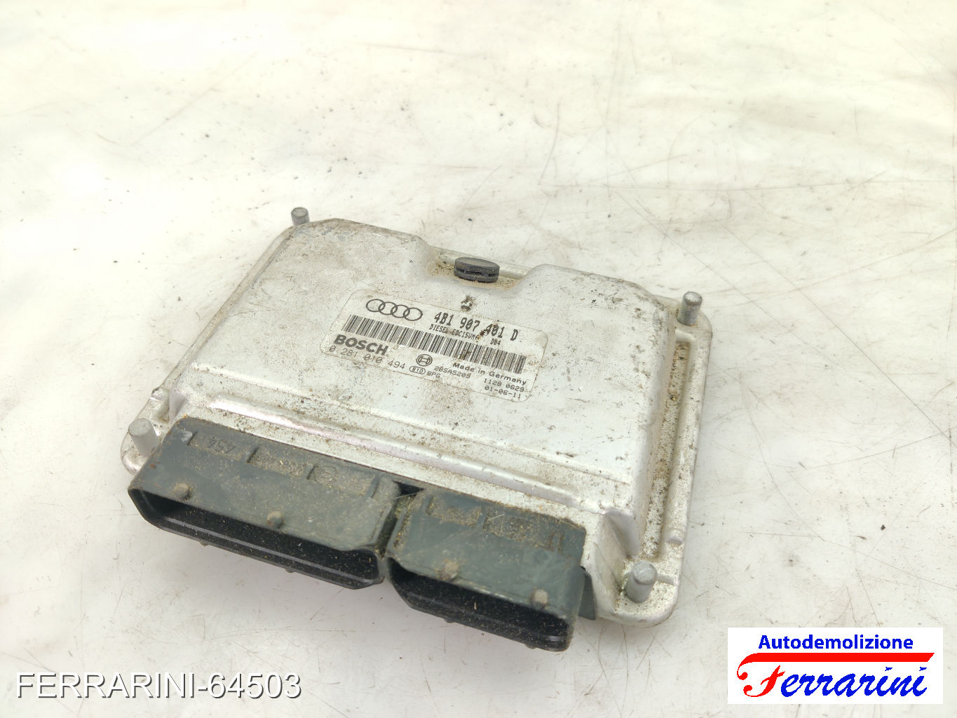 Centralina Motore AUDI A6 AT 4B5 2.5 TDI 2001-2005 4B1907401D, 11280629