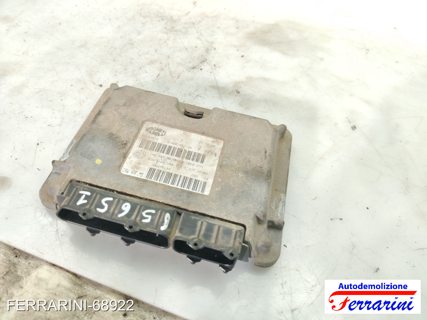 Centralina Motore FIAT SEICENTO 600 187 1.1 1998-2010 55187372, 55187043