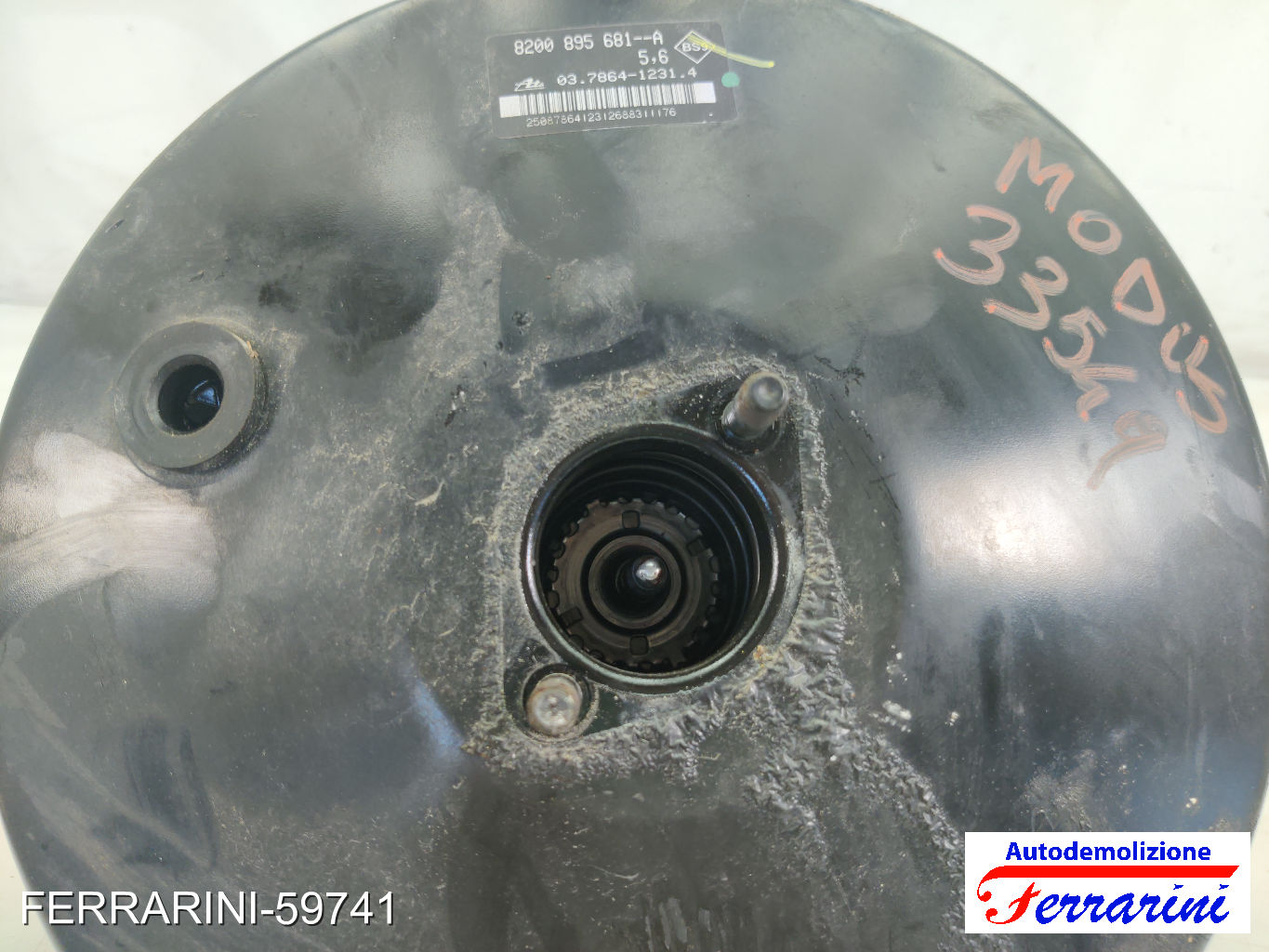 Servofreno RENAULT MODUS F/JP0 1.2 16V 2007-2023 8200895681, 8200895681A 8