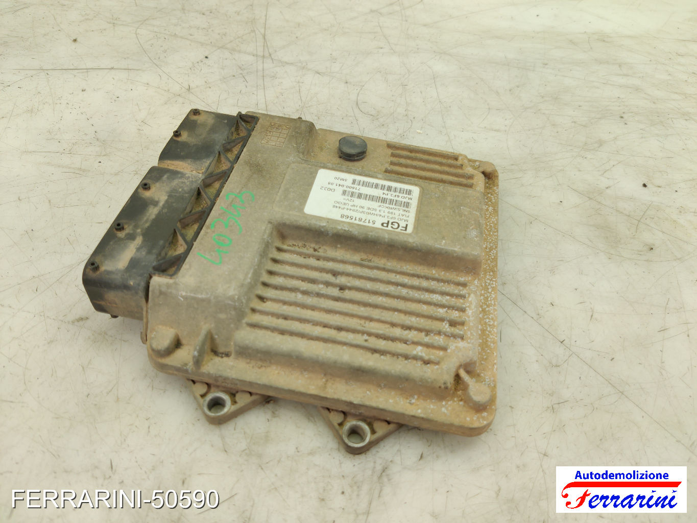 Centralina Motore FIAT GRANDE PUNTO 199 1.3 D MULTIJET 2005-2010 MJD6F3P4
