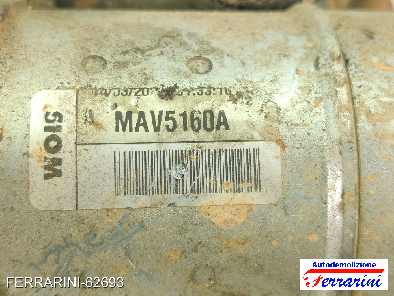 Motorino Avviamento OPEL ASTRA H A04 1.7 CDTI 2004-2010 MAV5160A, 98014743