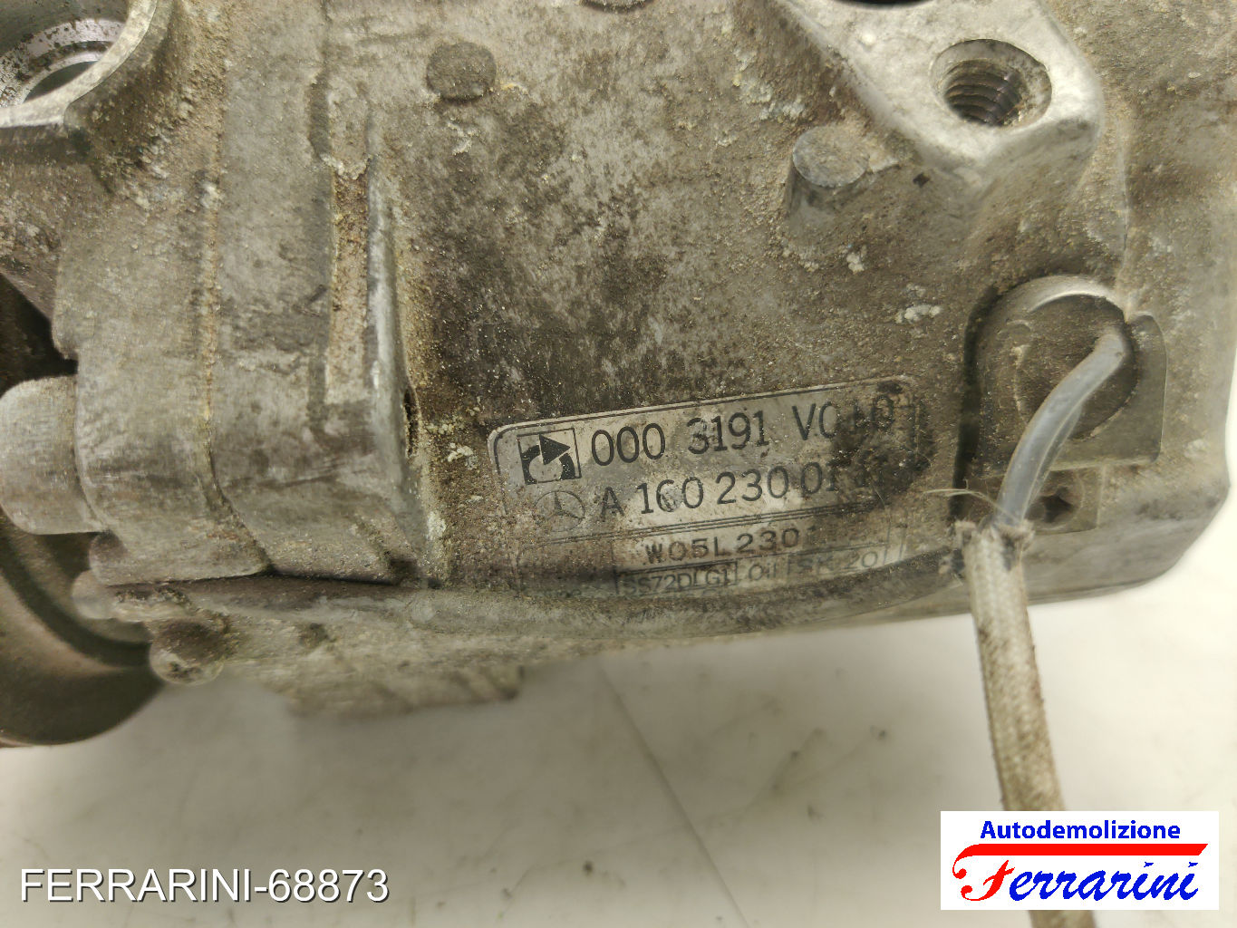 Compressore Clima FIAT SEICENTO 600 187 1.1 1998-2010 A1602300111, 0003191V006 6