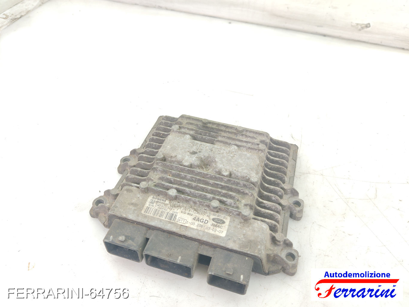 Centralina Motore FORD FUSION JU 1.4 TDCI 2002-2012 2N1A12A650AE, 2N1A12A650 6