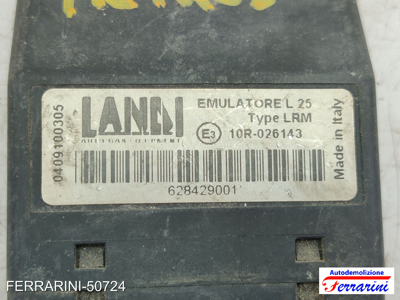 Landi Renzo L25 emulatore Centralina Gpl FIAT PANDA 169 1.2 2003-2012 628429001