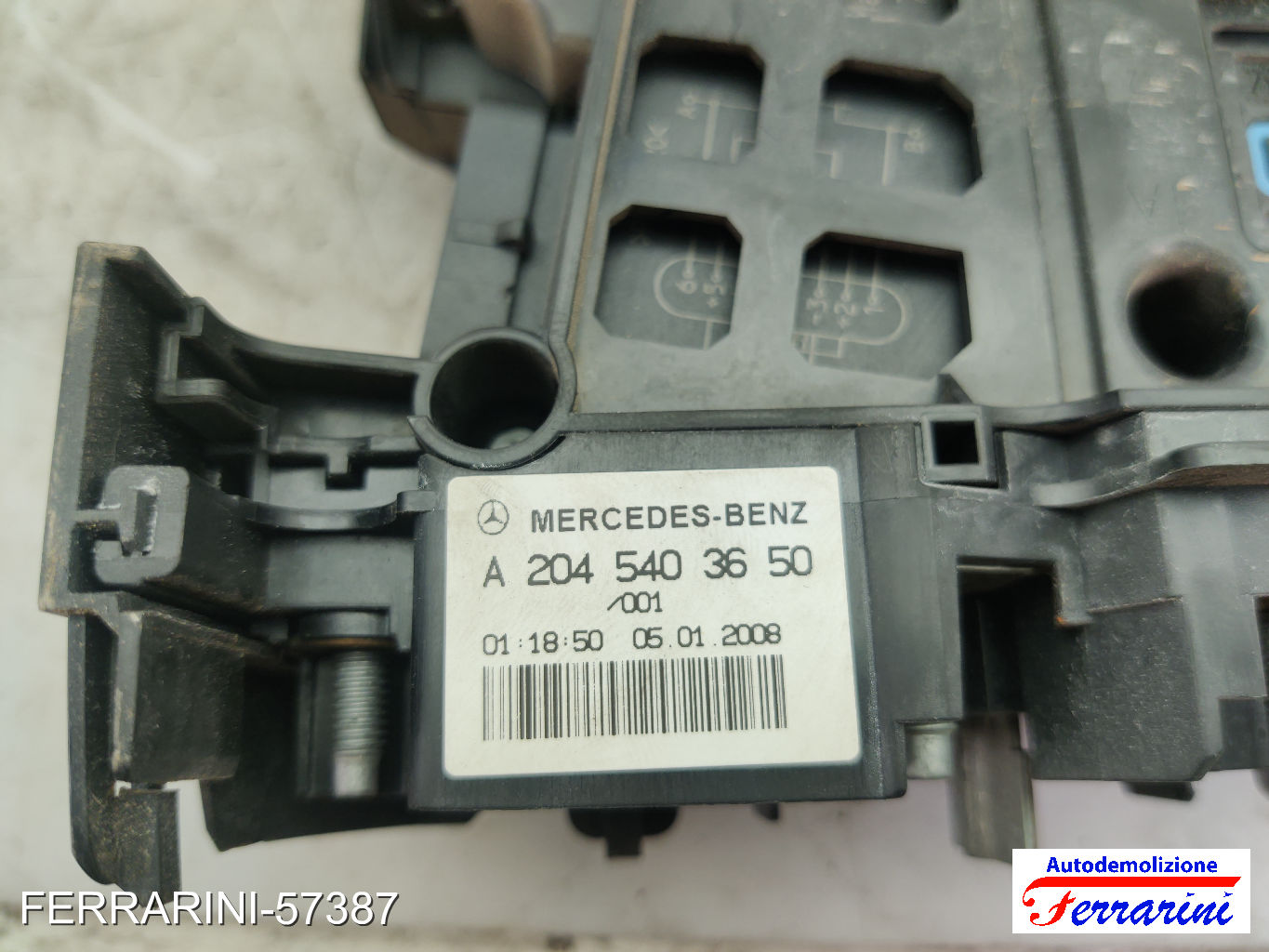 Fusibiliera Scatola Fusibili Body Computer MERCEDES CLASSE C S204 C 220 CDI 9