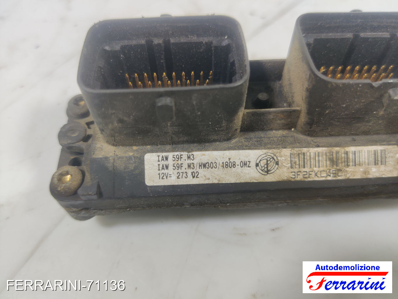 Centralina Motore FIAT PUNTO 188 1.2 16V 80 1999-2006 55181132, 3F2FKC90 6