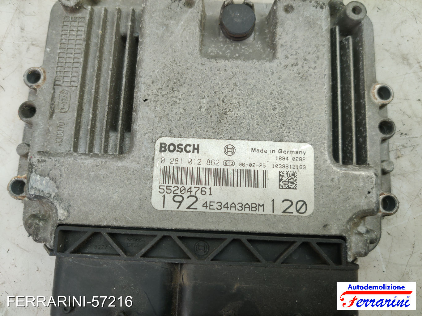 Kit Accensione FIAT STILO SW 192 1.9 D MULTIJET 2005-2008 0281012862, 51771190 24