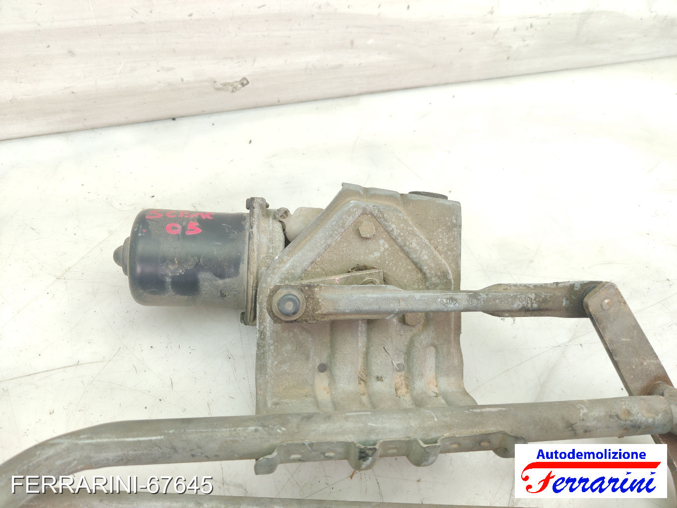 Spazzacqua Motorino Tergicristallo RENAULT SCENIC 2 JM0/1 2005-2008 anteriore 10