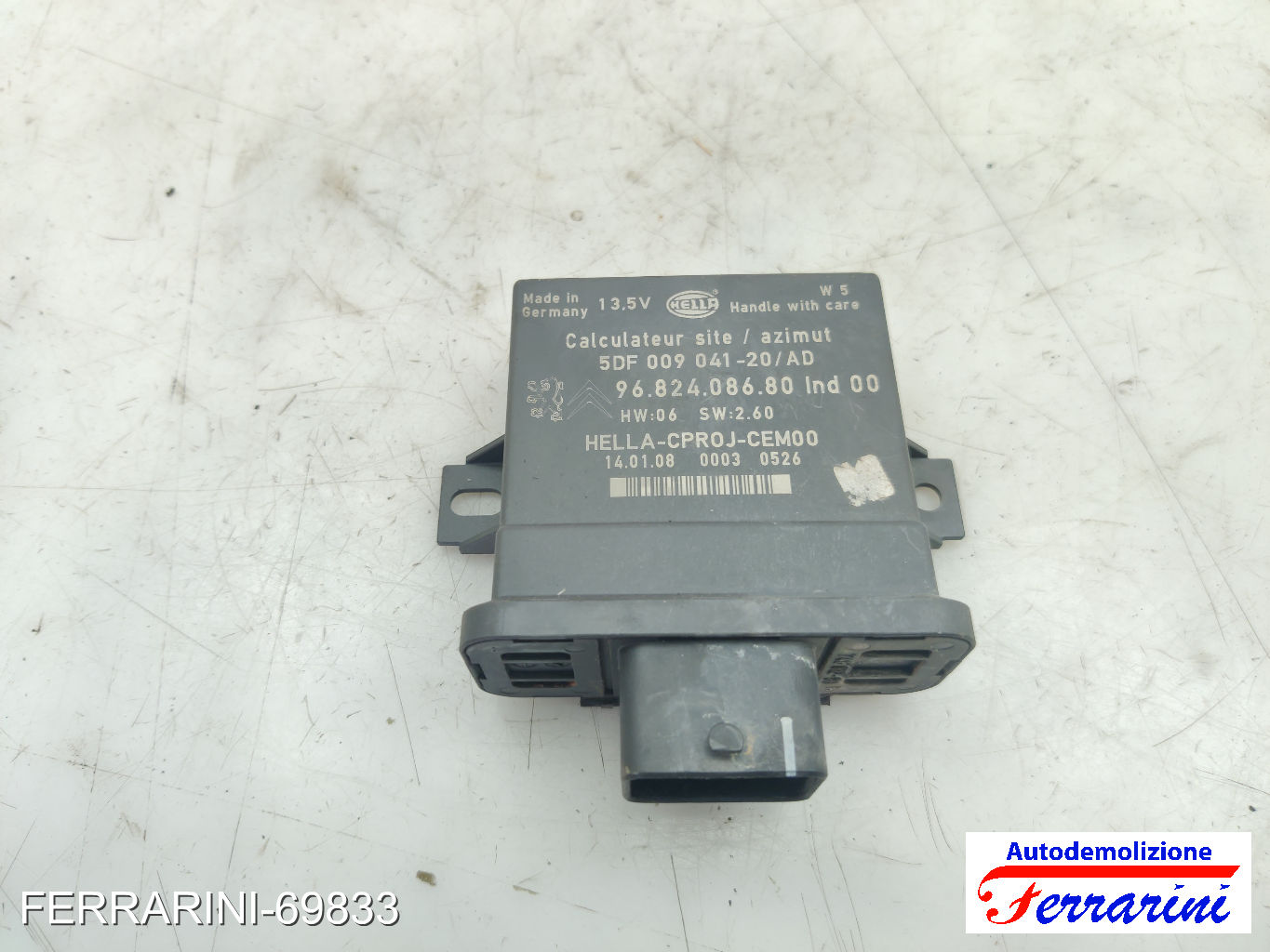 Centralina xenon CITROEN C4 PICASSO 1 UD 2.0 HDI 138 2006-2013 9682408680