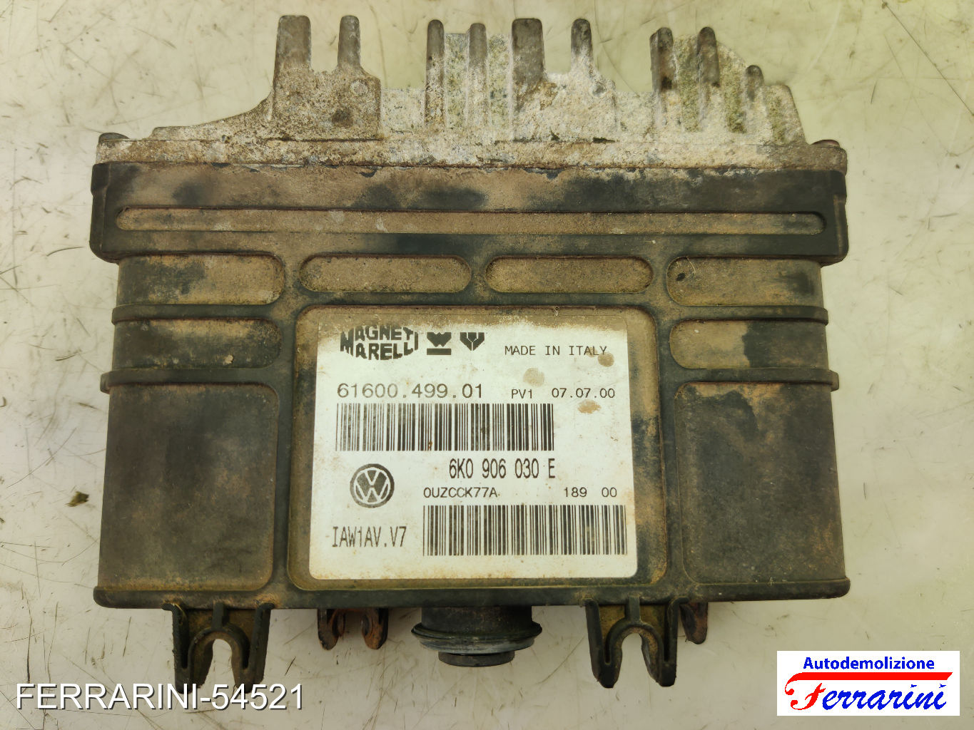 Centralina Motore SEAT IBIZA 2 6K1 1.6I 1993-2002 6K0906030E, 6160049901