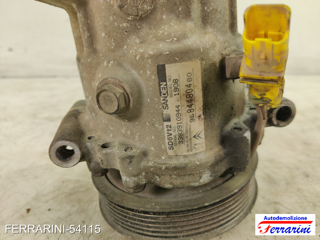 Compressore Clima CITROEN C3 1 FC, FN 1.1 LPG 2006-2009 9684480480, SD6V121908 6