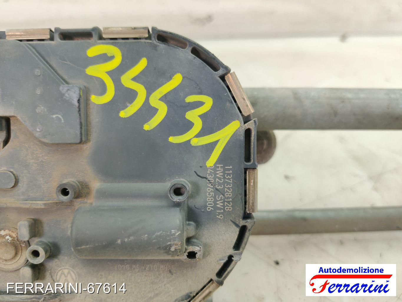 Spazzacqua Motorino Tergicristallo VW GOLF 5 1K1 2003-2008 anteriore, frontale 7
