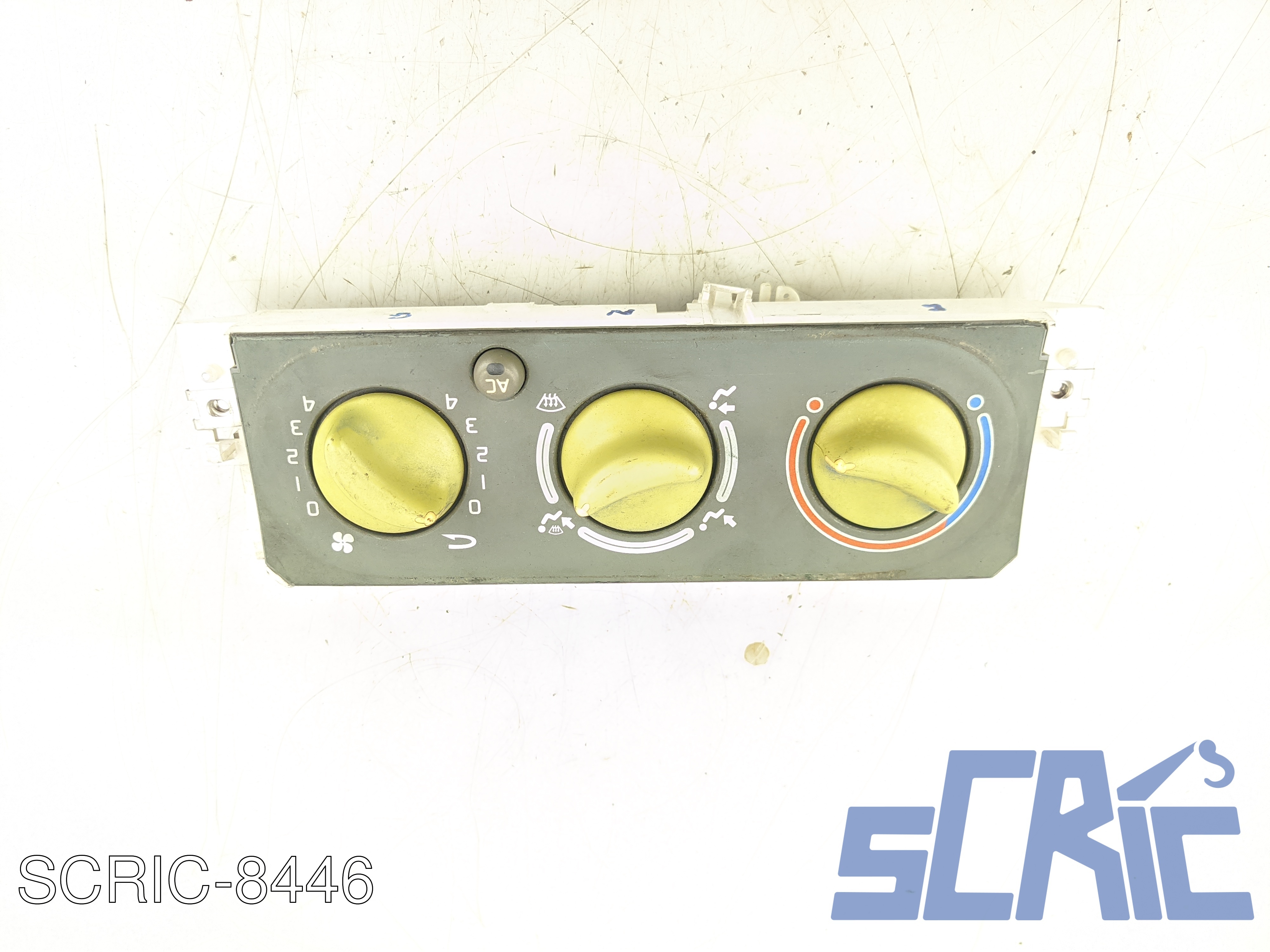 giallo Tastiera Clima RENAULT TWINGO 1 C06 1996-2007 anteriore, frontale