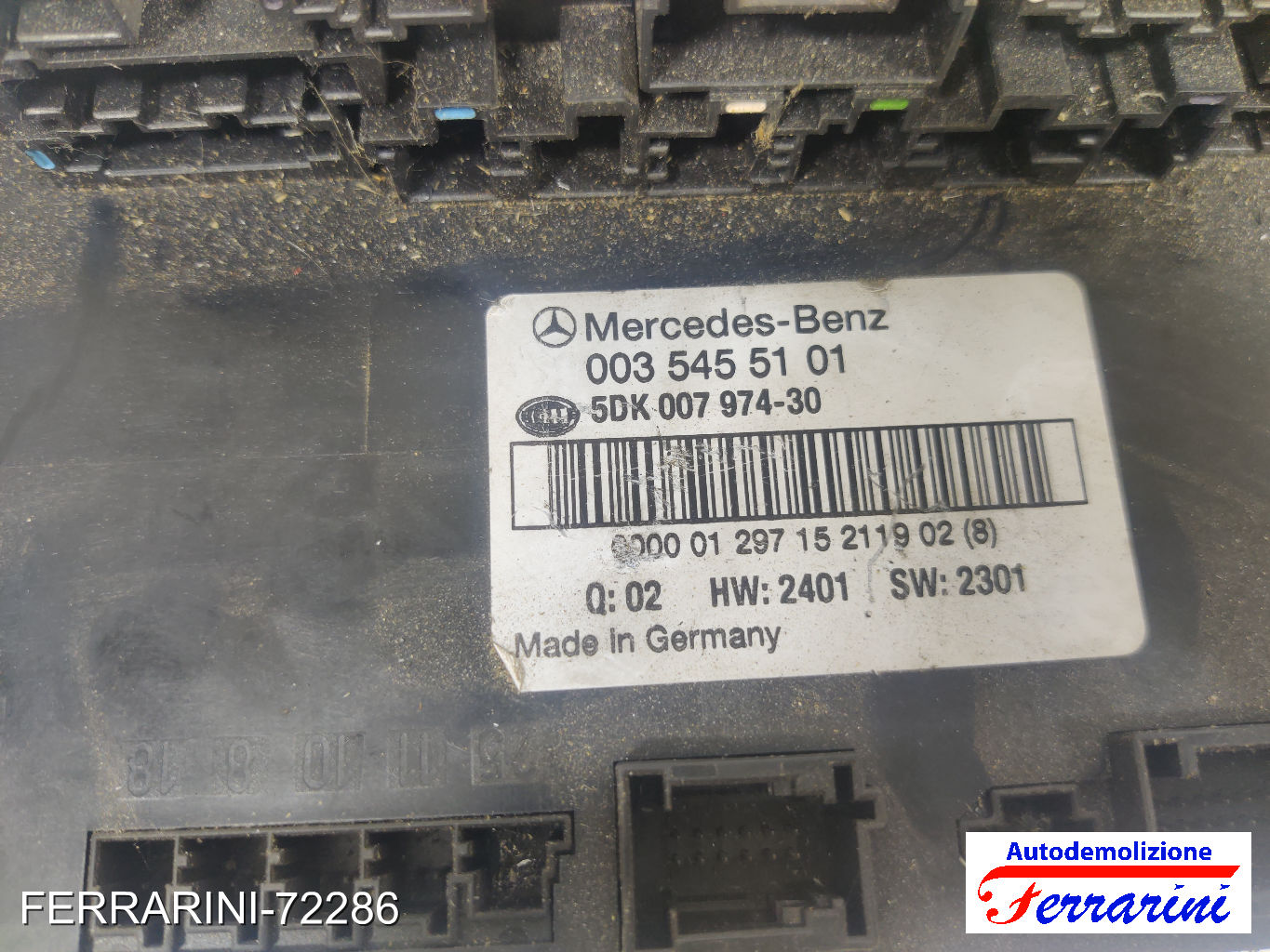 SAM Fusibiliera Scatola Fusibili Body Computer MERCEDES CLASSE C W203 C 220 CDI 12