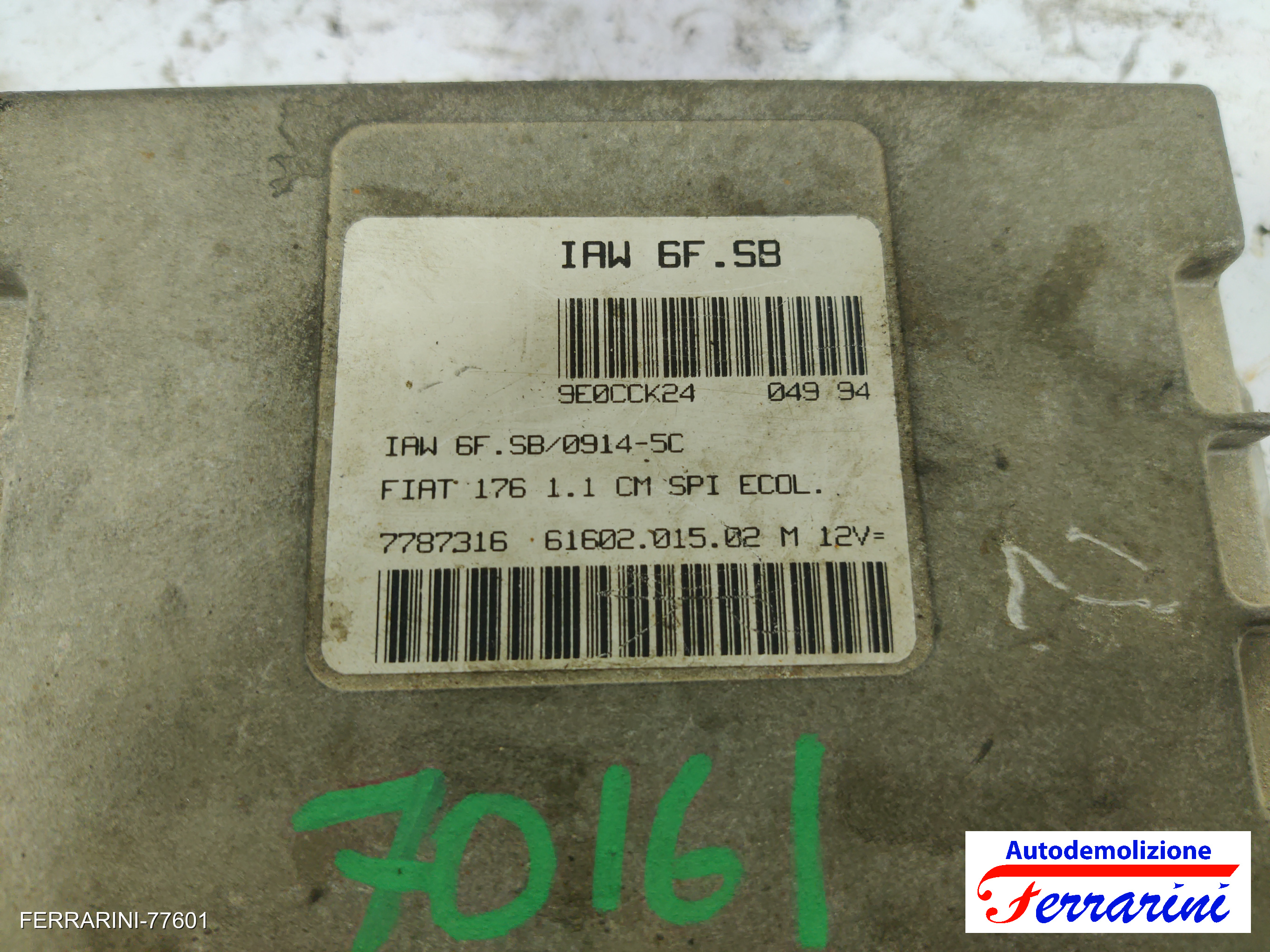 Centralina Motore 7787316, 9E0CCK24, IAW6FSB