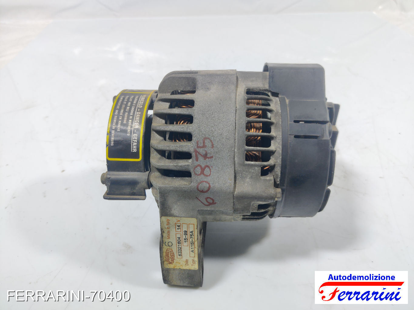 Alternatore LANCIA Y 840 1.2 1996-2003 46436507, A115I, 46554404 9