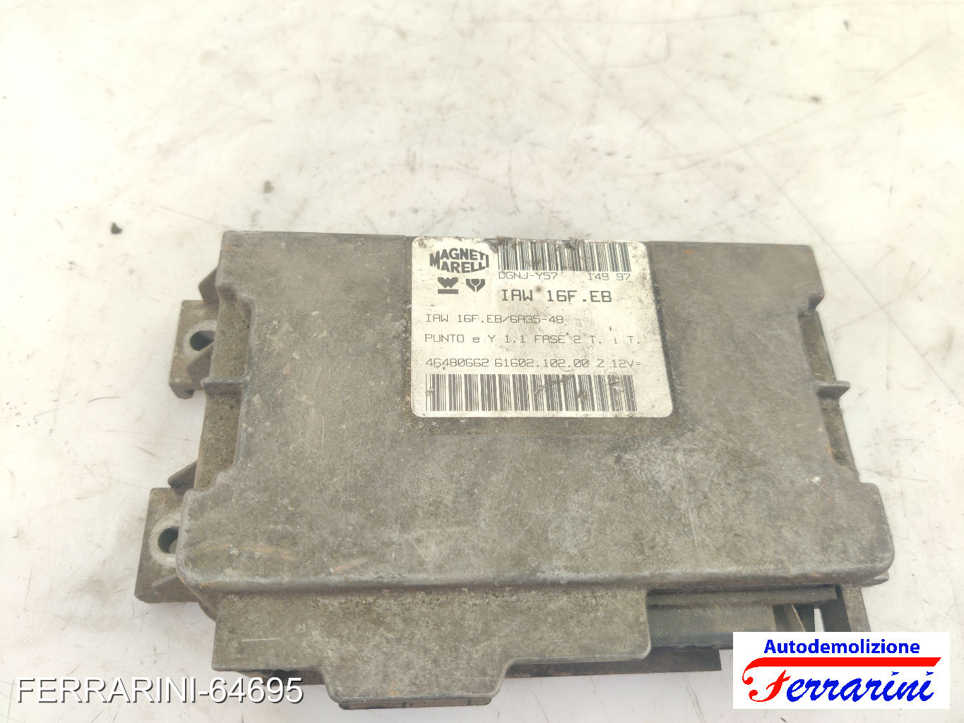 Centralina Motore LANCIA Y 840 1.1 1995-2003 46480662, IAW16FEB6A3548, IAW16FEB