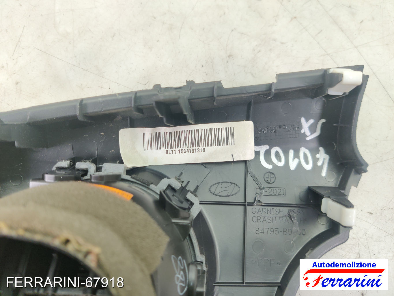 Bocchetta Areazione HYUNDAI I10 BA, IA 2013-2023 sinistra, sx, frontale 7