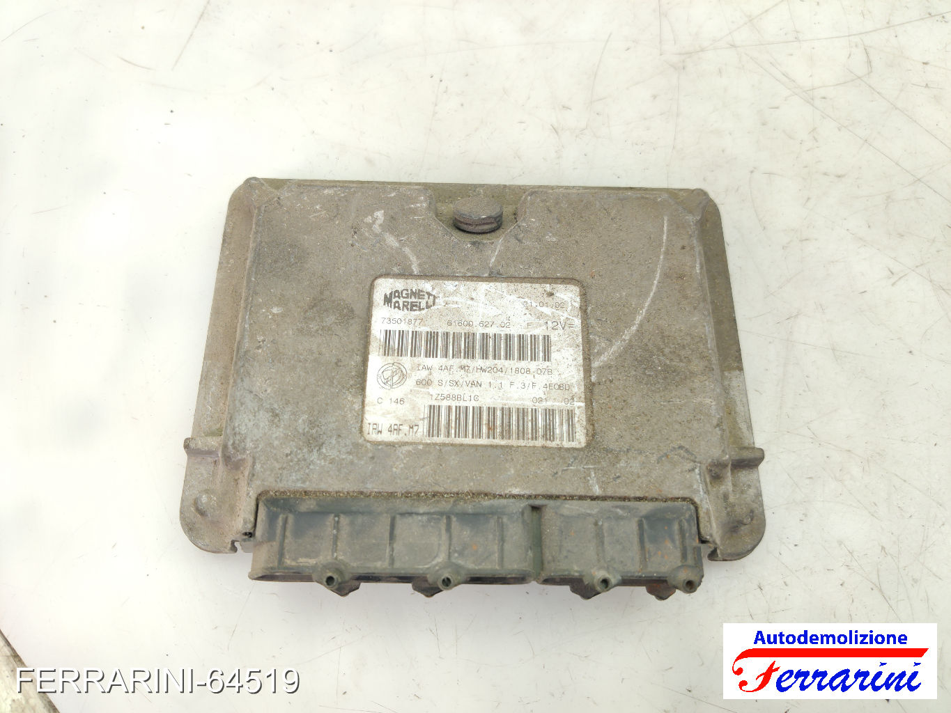 Centralina Motore FIAT SEICENTO 600 187 1.1 1998-2010 73501877, 1Z588BLIC