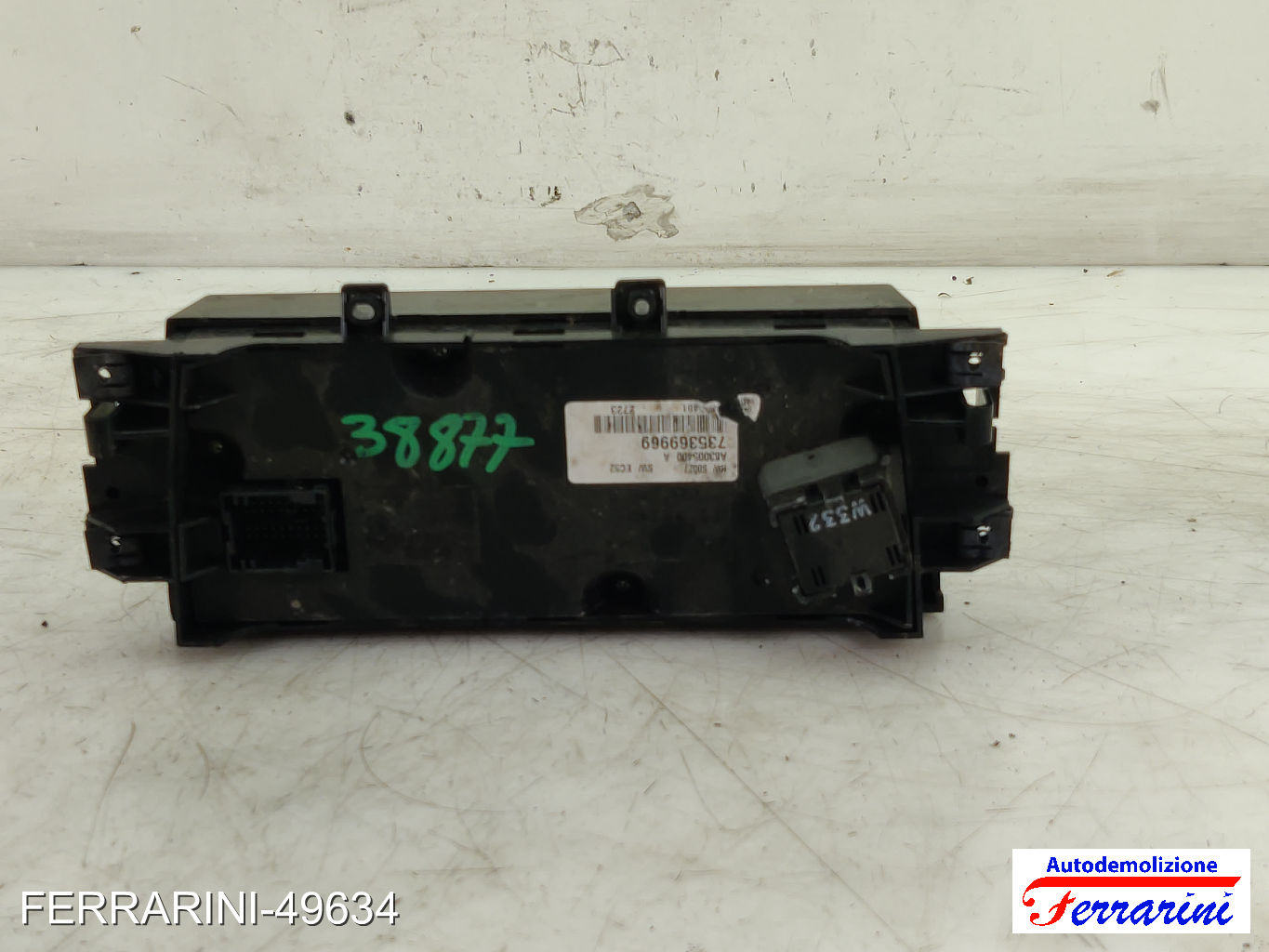 Tastiera Clima LANCIA YPSILON 843 2003-2011 anteriore, frontale 735369969 9