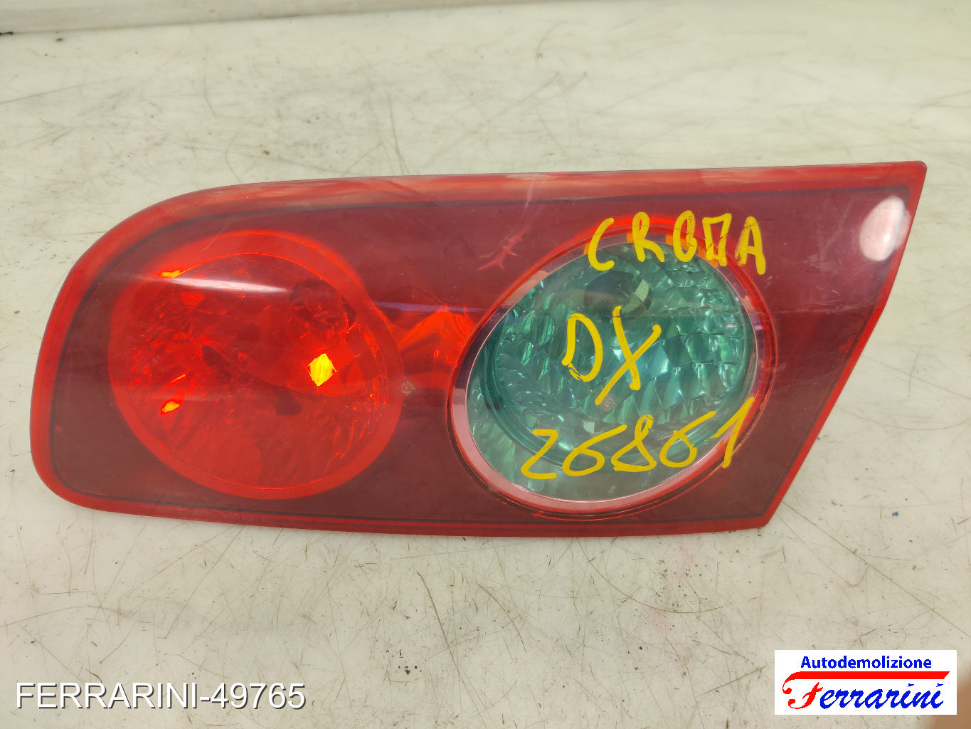 Fanalino Stop Posteriore FIAT CROMA 194 2005-2011 destro, dx 27482201, 51727251