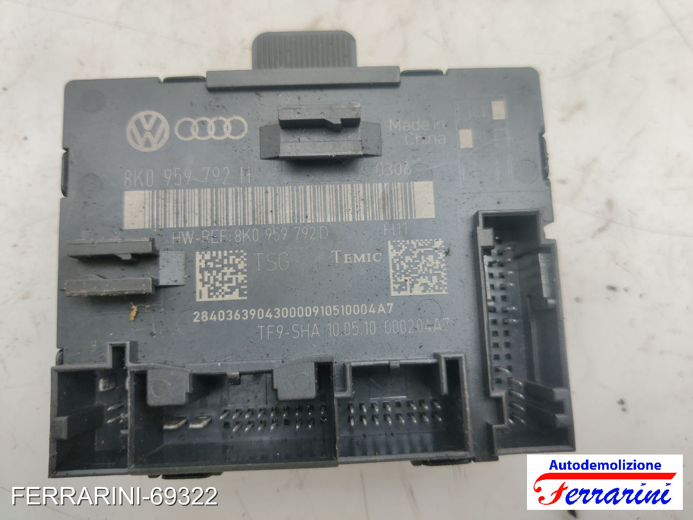 Centralina Porta Sportello AUDI A4 AT 8K5 2008-2015 destra, dx, frontale
